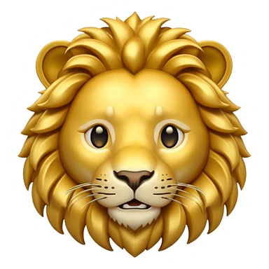 lion emoji 3d sticker