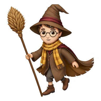 harry potter broom sticker