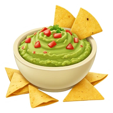 Guacamole and chips  sticker
