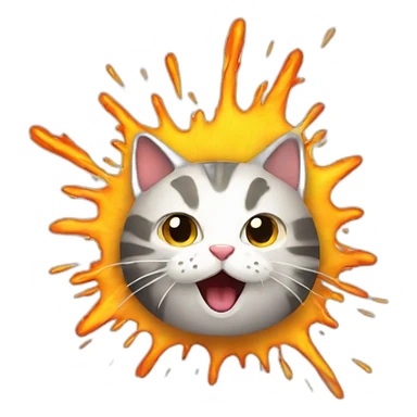 Exploding kitten sticker