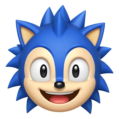 If your trying to make a sonic emoji make him look better. sticker