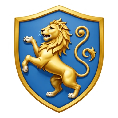 Lion rampant emoji like chelsea football team sticker