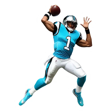 Cam newton hurdle sticker
