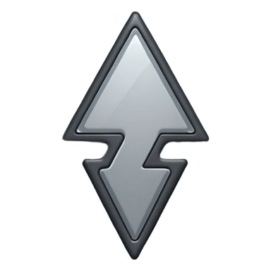 iOS emoji, minimal dark spark, small zigzag, flat sticker