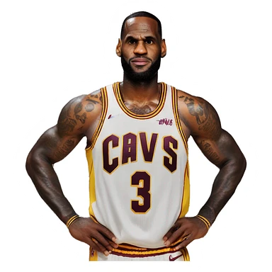 LeBron James a côté d'un pissenlits  sticker