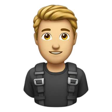 Man with logo ridh sticker