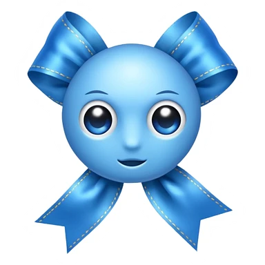 Eyeroll with ribbon sticker