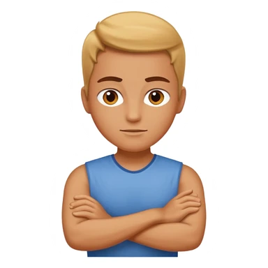 Arms crossed with attitude  sticker