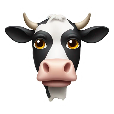 Cow wearing a mask  sticker
