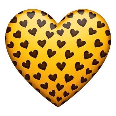 leopard heart sticker