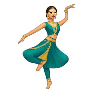 kathak dancer sticker