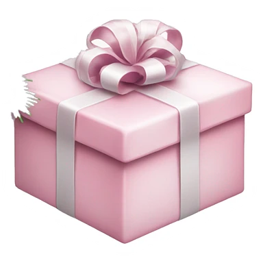 Light pink Christmas gifts under a white Christmas tree  sticker