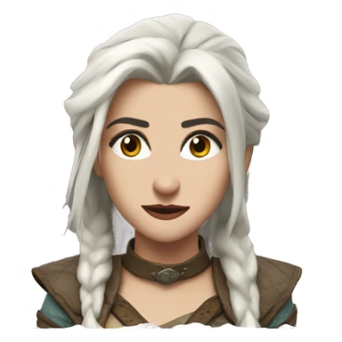 Ciri from the witcher sticker
