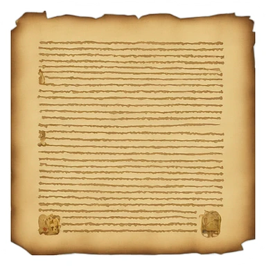 medieval decree paper sticker