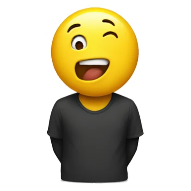 yellow emoji no body excited  sticker