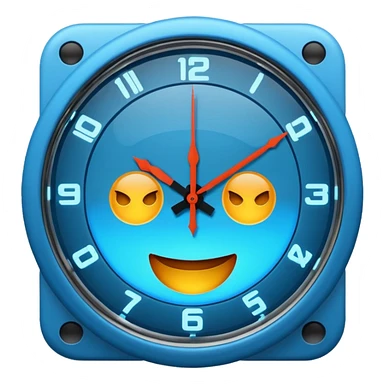 Only color clock emoji sticker