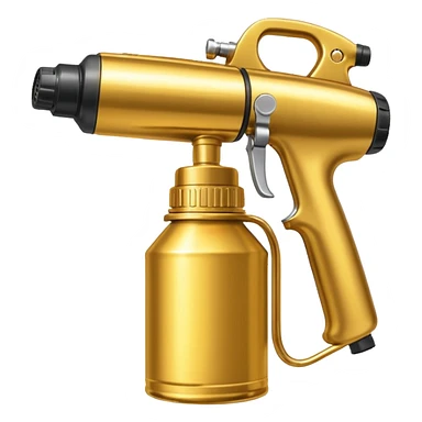 Golden paint Sprayer can sticker