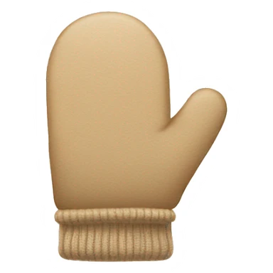 Beige mittens sticker