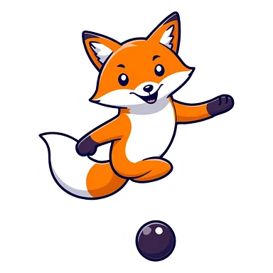 Fox bowling  sticker