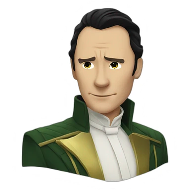Loki as James Bond sticker