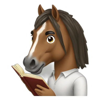 Cristiano Ronaldo Reading horse  sticker
