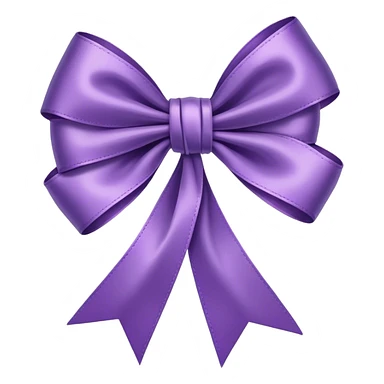 Purple ribbon sticker