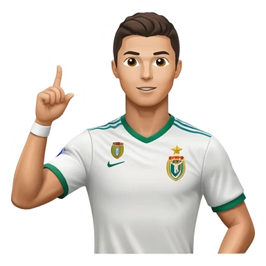 Cristiano Ronaldo celebrating a goal sticker