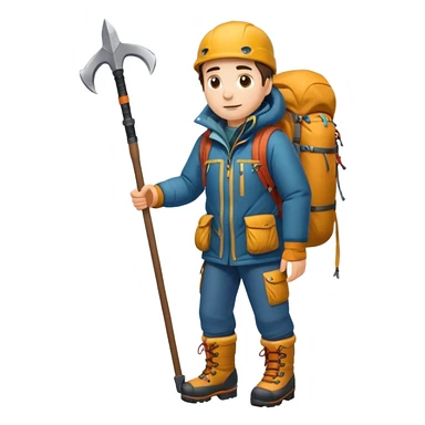 fullbody mountaineer sticker