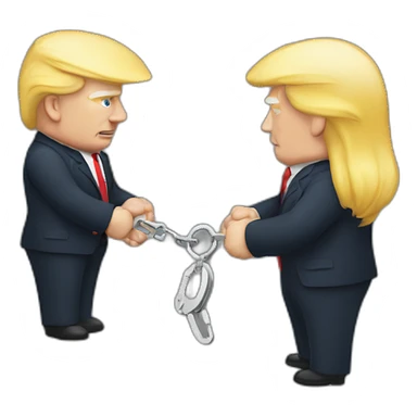 trump-in-handcuffs sticker