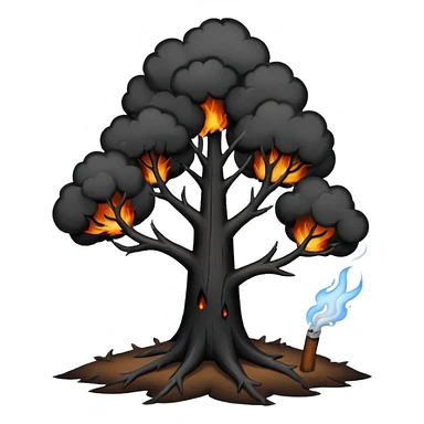 Burnt Trees sticker