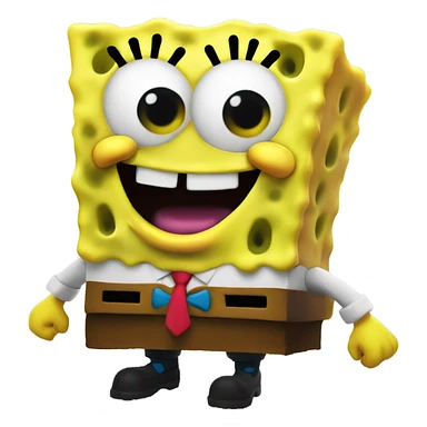 Spongebob in fortnite sticker
