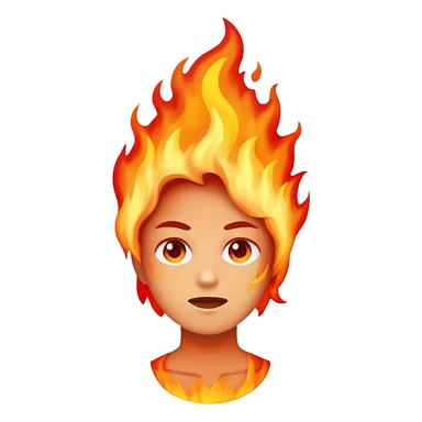 fogo em pessoa sticker