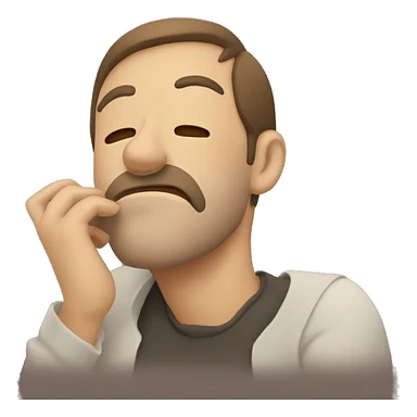 Hombre durmiendo sticker