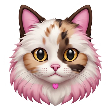 Color point cat brown and black sticker