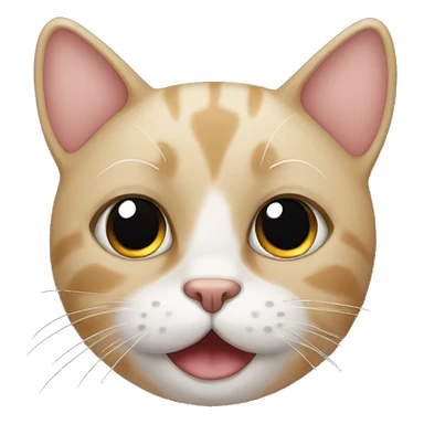 Cat with dark eye circles sticker