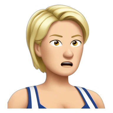 marine le pen angry sticker