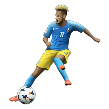 neymar making a goal sticker