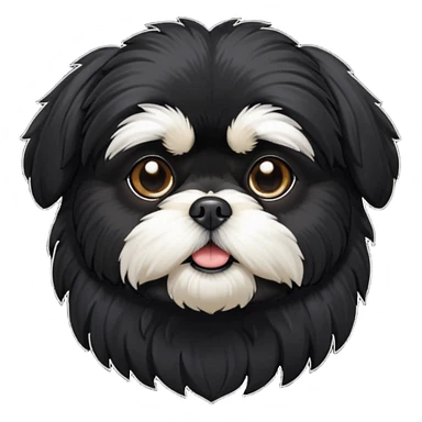 black Shih-Tzu sticker