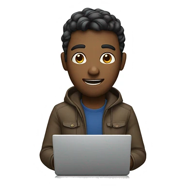 video editor with laptop sticker