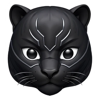 Black panther from far sticker