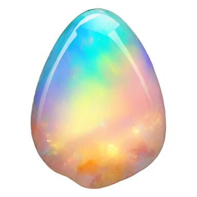Rainbow Opal Gemstone sticker