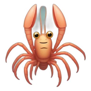Space shrimp sticker