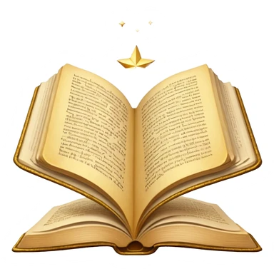 open book with sparkl sticker