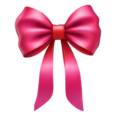 pink and red bow  sticker