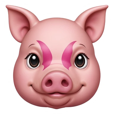 a pig having tattoo sticker