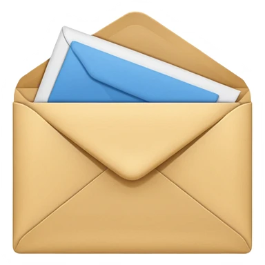 simple and clear document envelope sticker