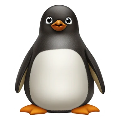 pesto the large fat brown baby penguin sticker