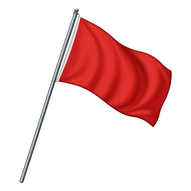 drapeau rouge à gauche et drapeau noir à droite sticker