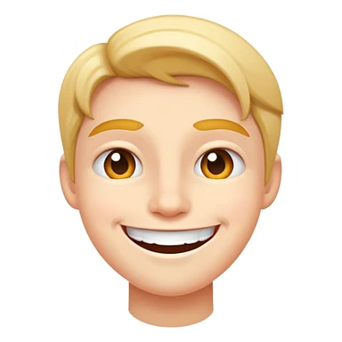 Mischievous smile sticker