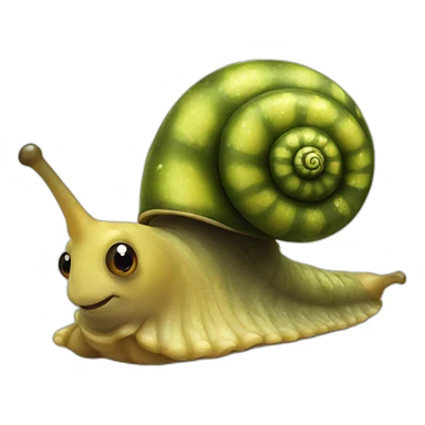 Slimy snail sticker
